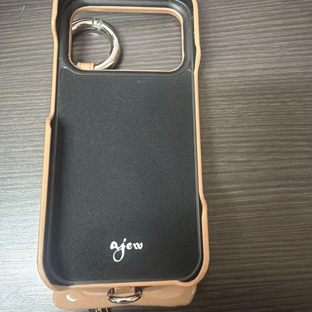 ajew ベージュ iPhoneケース