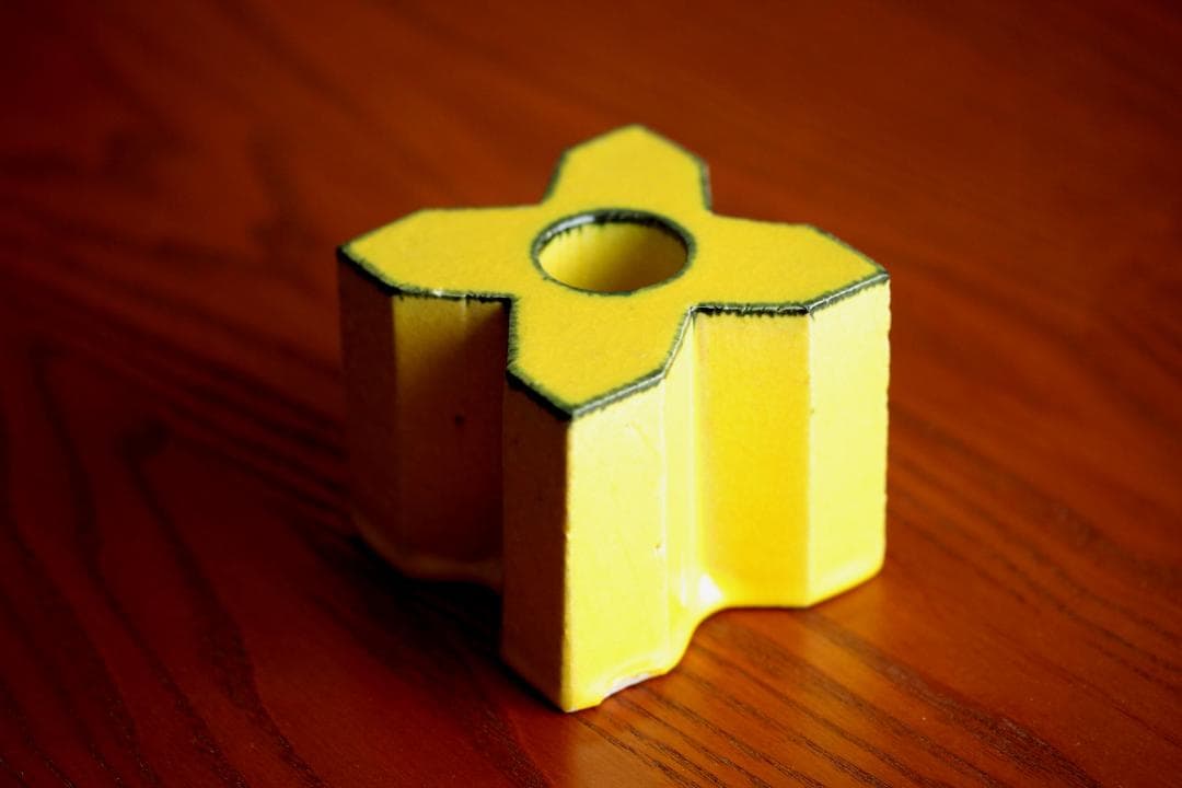 Lisa Larson リサラーソン キャンドルスタンド 黄色