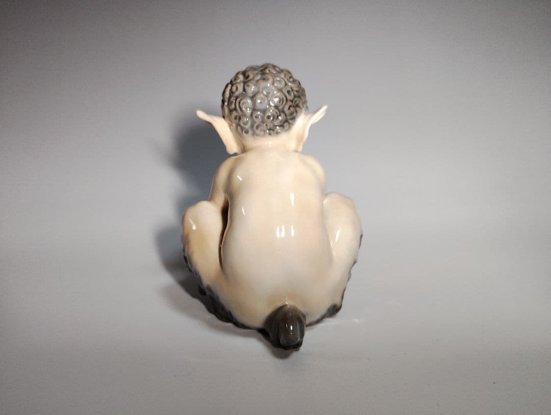 ★欠けなし超美品★ロイヤルコペンハーゲン フィギュリン ファウヌス　牧羊神とヘビ