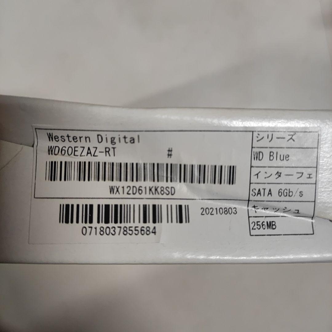 6TB WD Blue 5400RPM HDD 3.5インチ