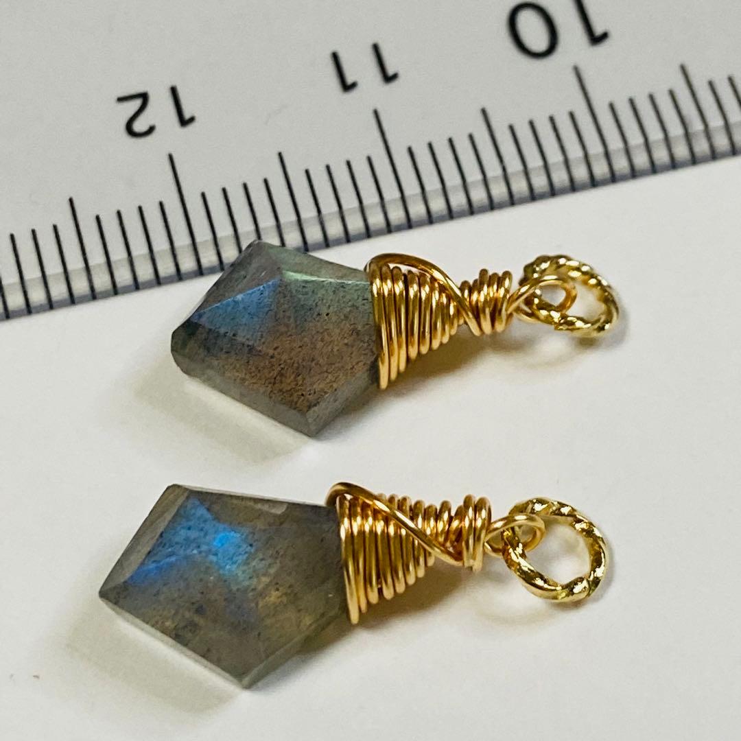 ラブラドライトのチャーム♡ C-956