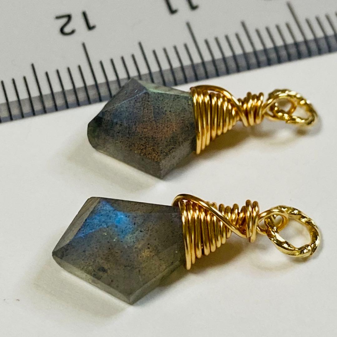 ラブラドライトのチャーム♡ C-956