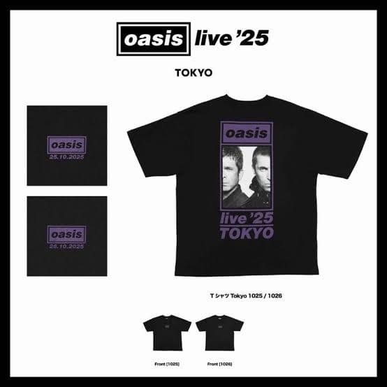 新品未使用　oasis 東京ドーム　10/25Tシャツ X-LARGEサイズ
