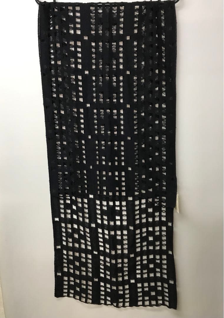 [布・大判ストール]ボレロにも未使用・日本製・綿／レーヨン・凝った織り方です。
