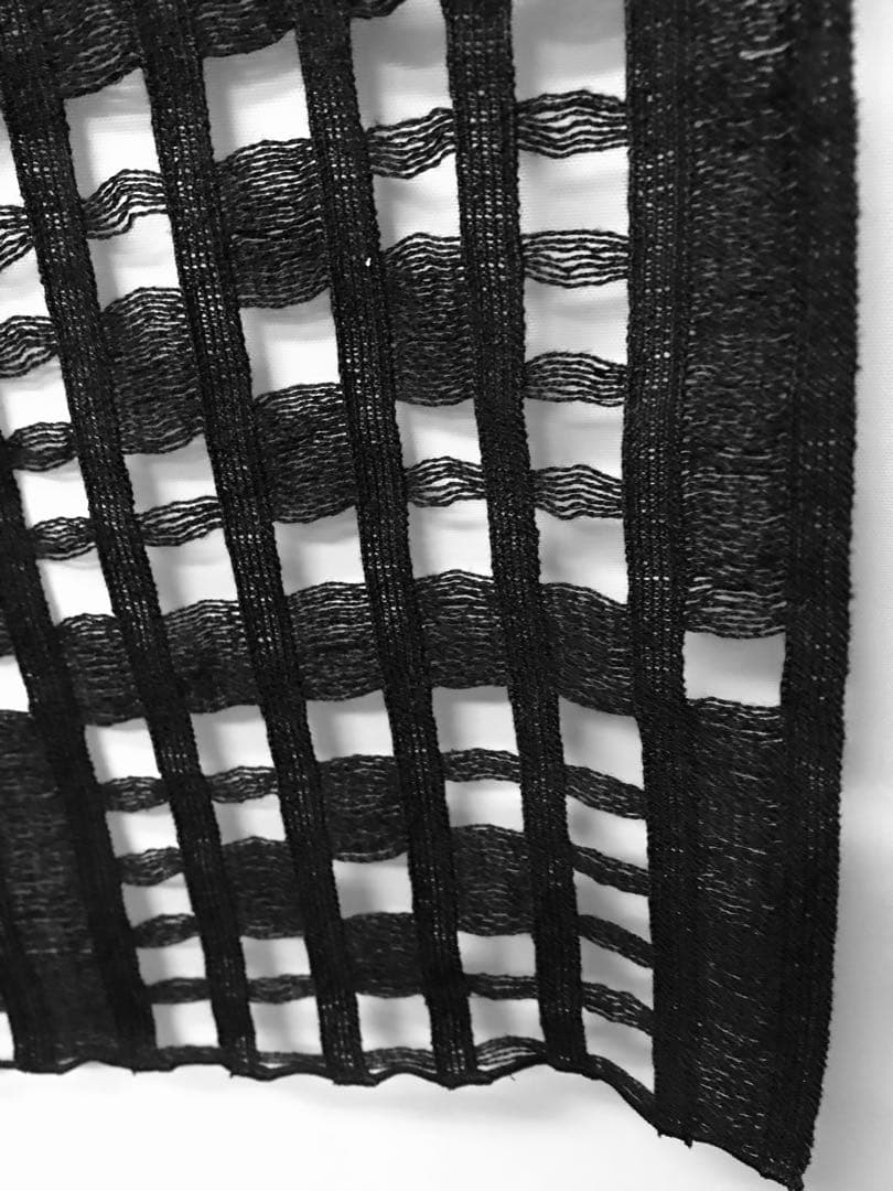 [布・大判ストール]ボレロにも未使用・日本製・綿／レーヨン・凝った織り方です。