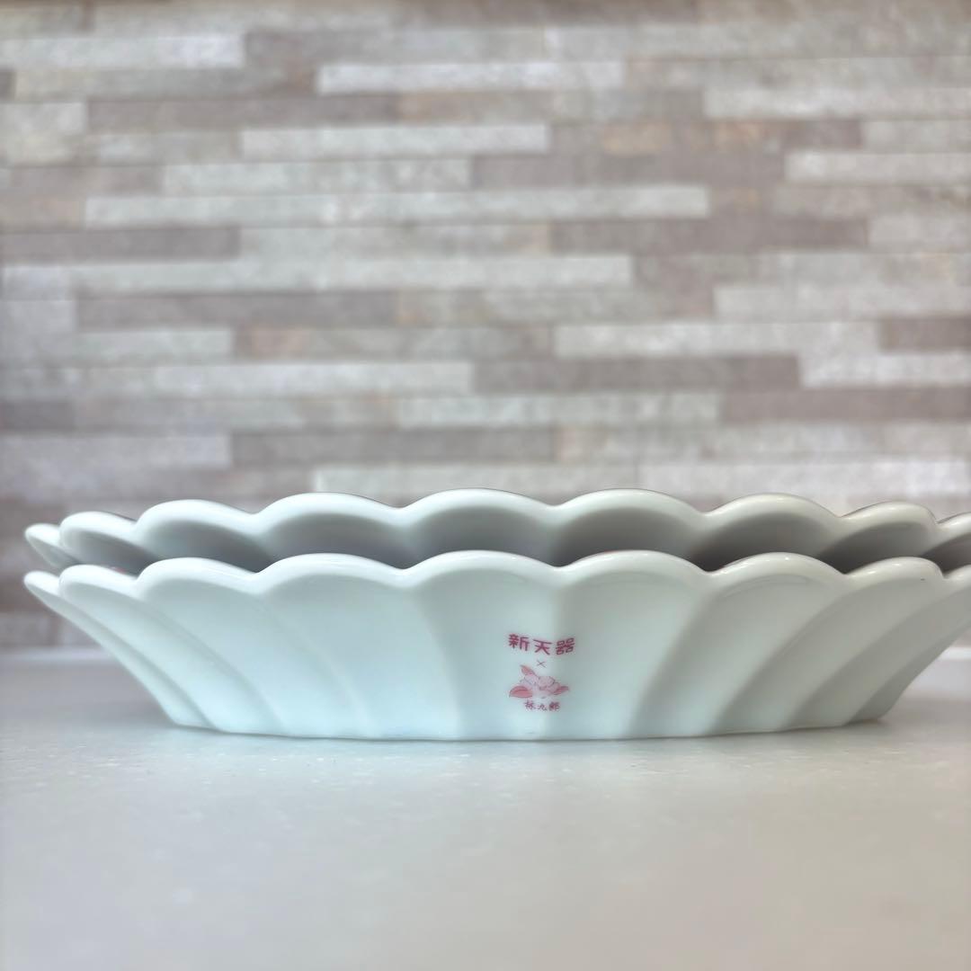 新品　林九郎窯　波佐見焼　古伊万里　人気　ひなまつり　楕円皿　有田焼　人気　G