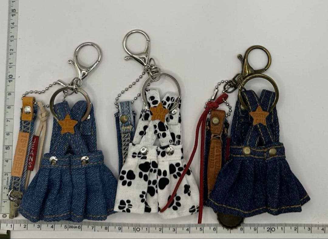 さとみページ デニムリメイク デニムオーバーオールスカート3点