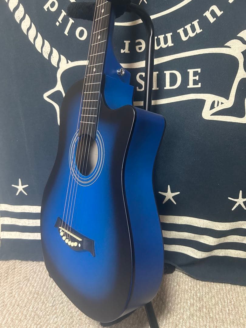 特価‼️新品未使用❣️ブルーburst色　トリプル０size アコースティック‼️