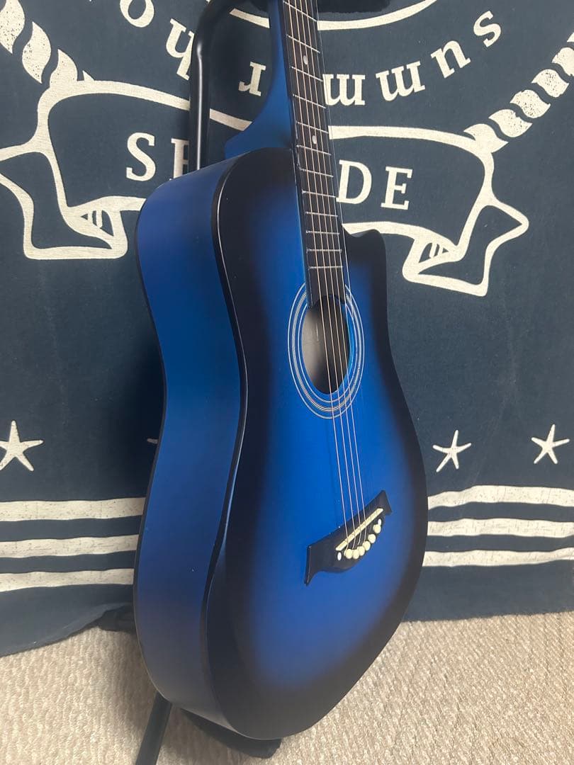 特価‼️新品未使用❣️ブルーburst色　トリプル０size アコースティック‼️