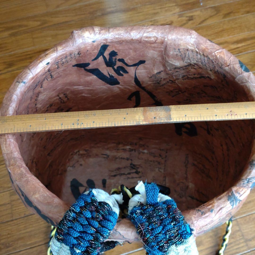 一閑張り　竹製背負い籠　ハンドメイド