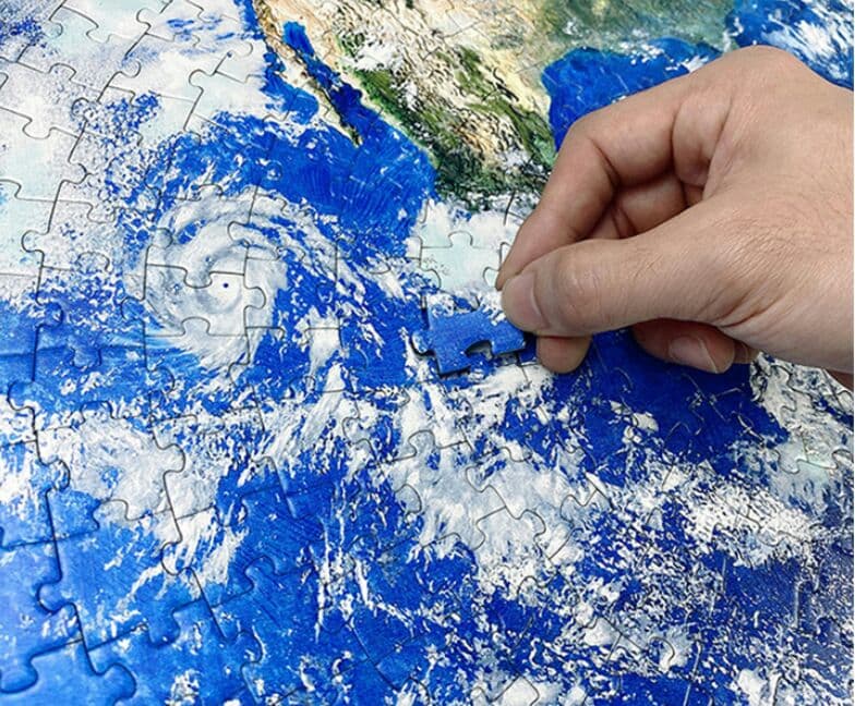 Botop地球の丸い紙のパズル1000枚