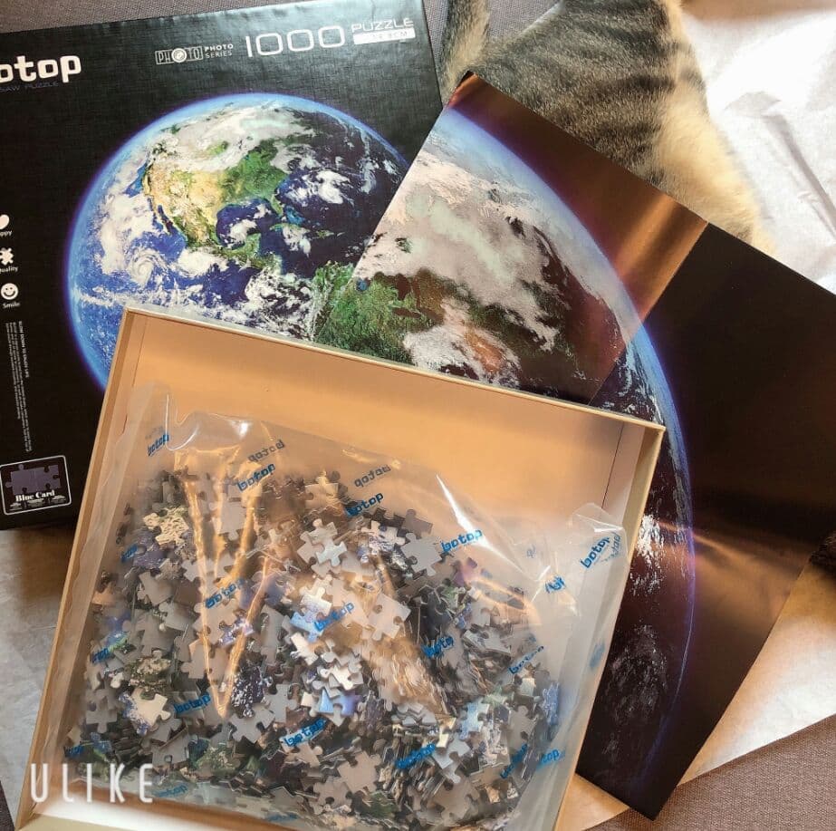 Botop地球の丸い紙のパズル1000枚