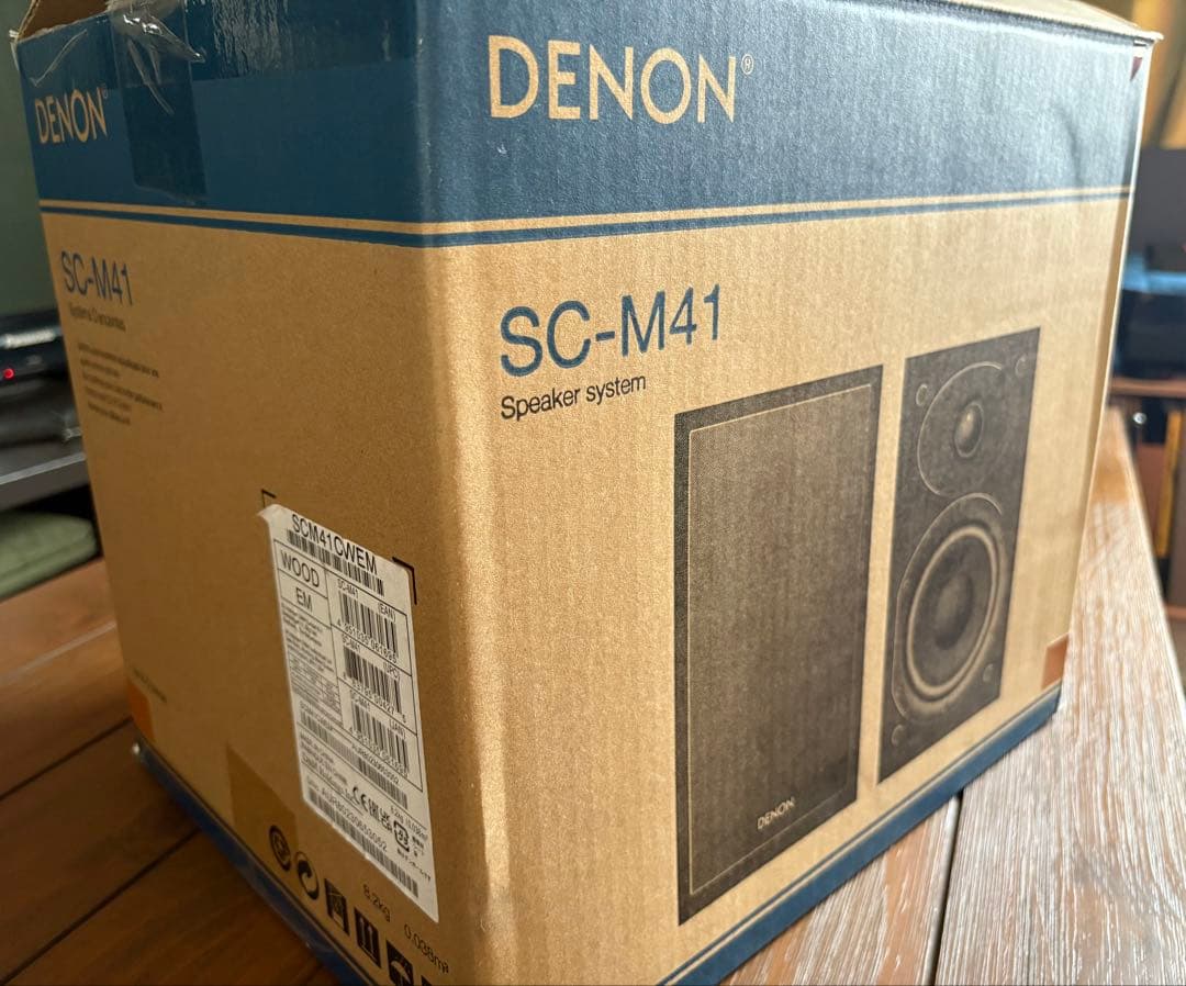 美品【Denonスピーカー】SC-M41 チェリー　※メーカー保証あり