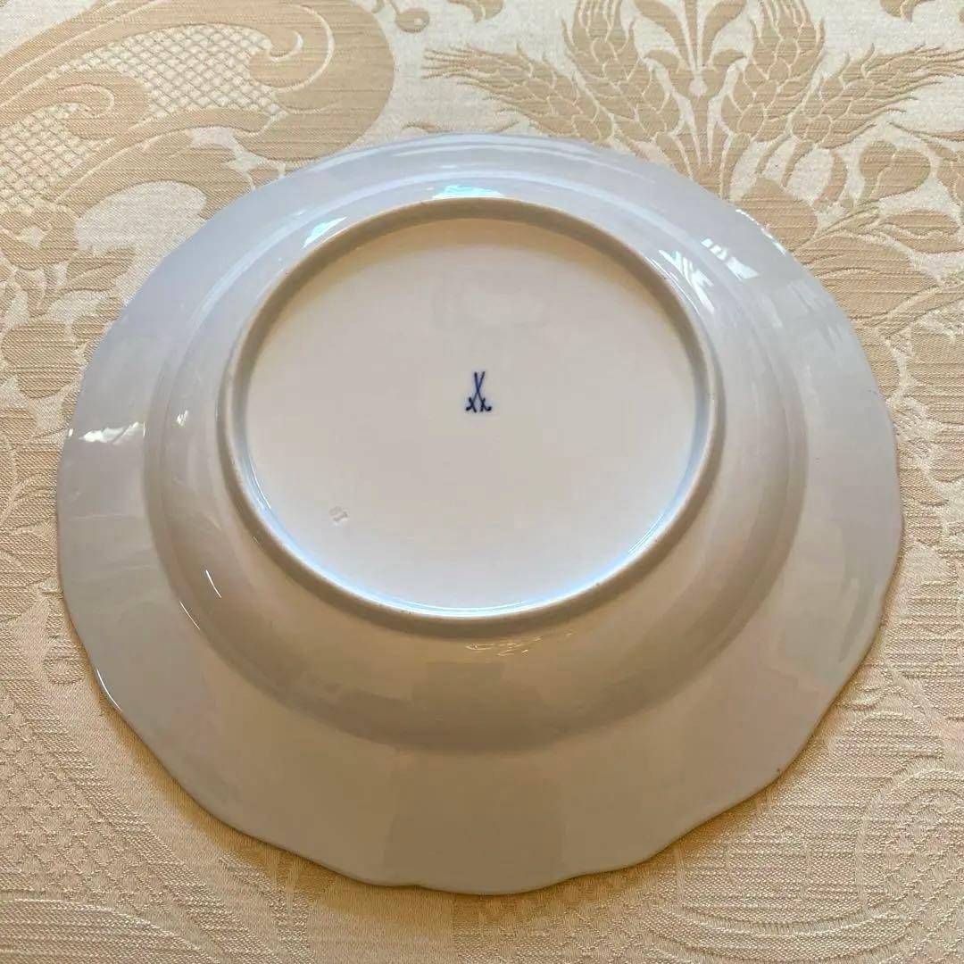 【古マイセン】印象主義 自然主義 ⑩／皿 プレート「野菜と昆虫」