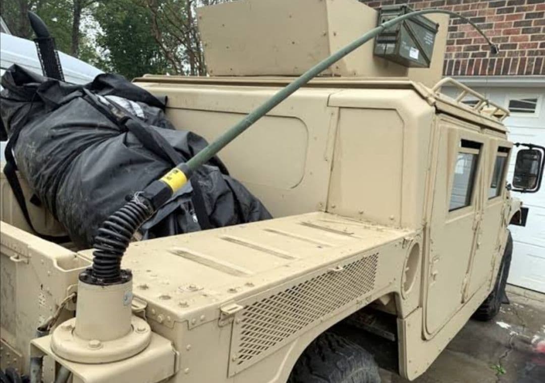 米軍　実物放出品 Hummer H1 アンテナホイップ＆マッチングコイルセット