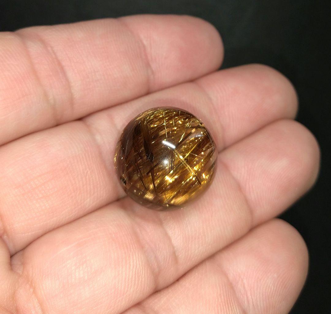 【極上,希少,大玉】ブロンズタイチンルチルクォーツ　粒売り　金運　仕事運　勝負運