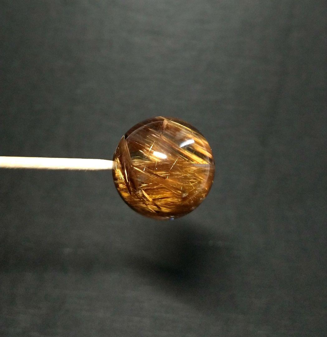 【極上,希少,大玉】ブロンズタイチンルチルクォーツ　粒売り　金運　仕事運　勝負運