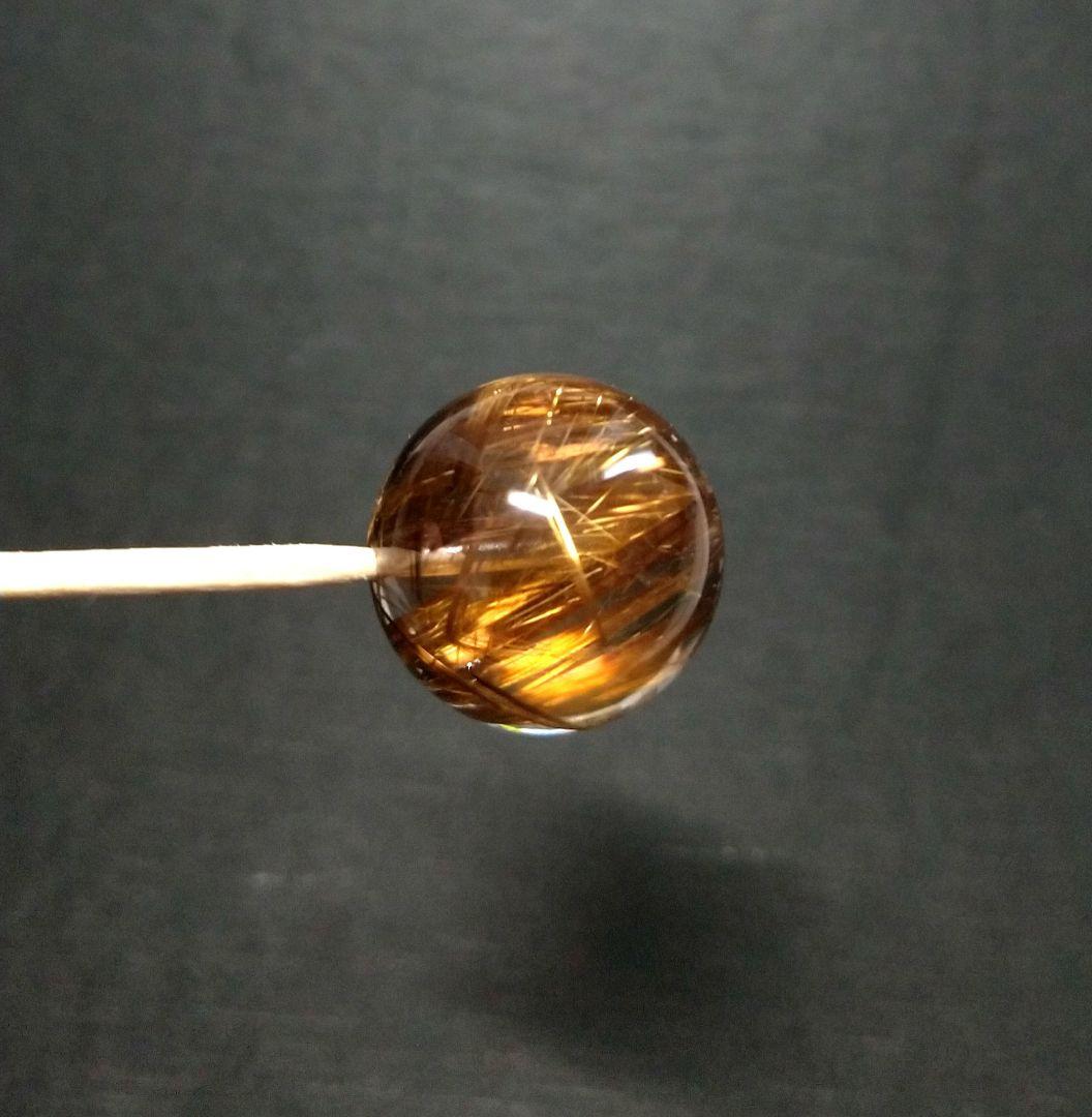 【極上,希少,大玉】ブロンズタイチンルチルクォーツ　粒売り　金運　仕事運　勝負運