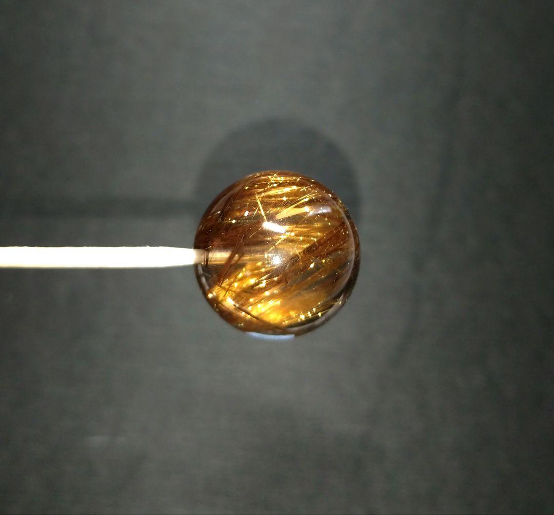 【極上,希少,大玉】ブロンズタイチンルチルクォーツ　粒売り　金運　仕事運　勝負運