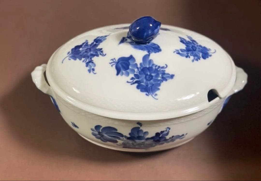 ロイヤルコペンハーゲンブルーフラワープレインスープチューリン大鍋大皿30.5cm