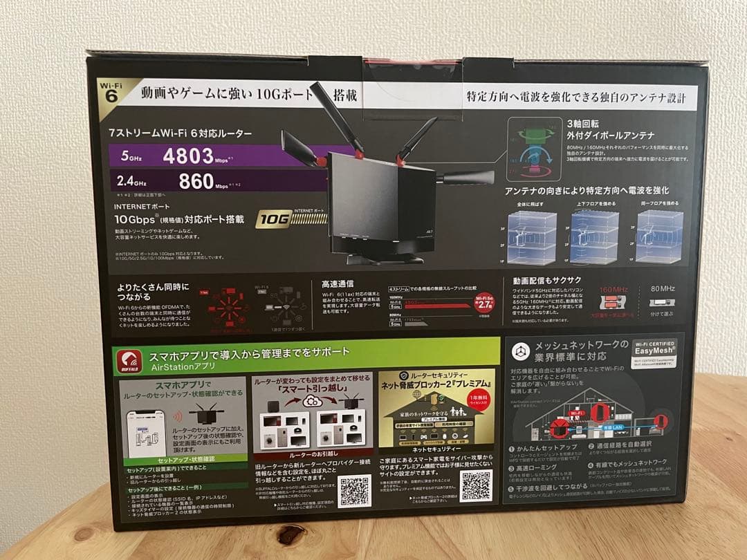 BUFFALO WRX-S5700AX7P 無線LANルーター