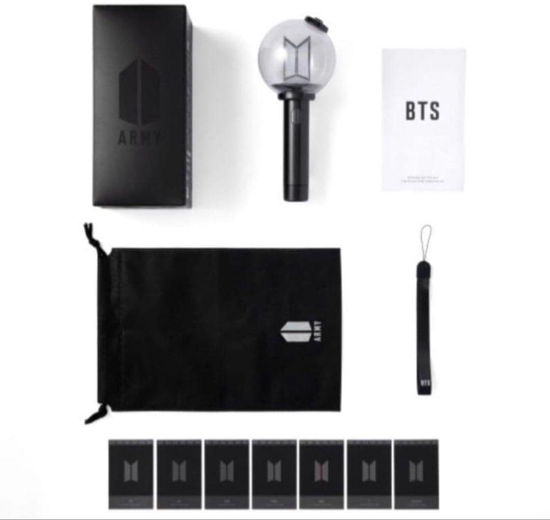 BTS アミボムver4 公式 ペンライト トレカ付き BTS パーツセット