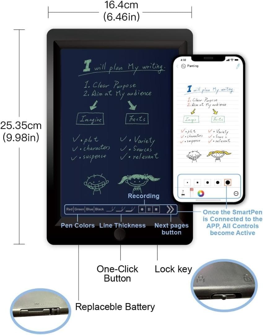 【新品未開封】Bluetooth 5.0 スマートペン 書き込みボードセット