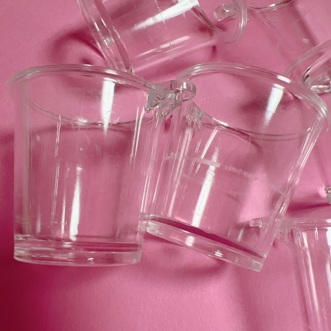 傷あり カプセルカップチャーム 30個 プラカップ キーホルダー ② フック付き