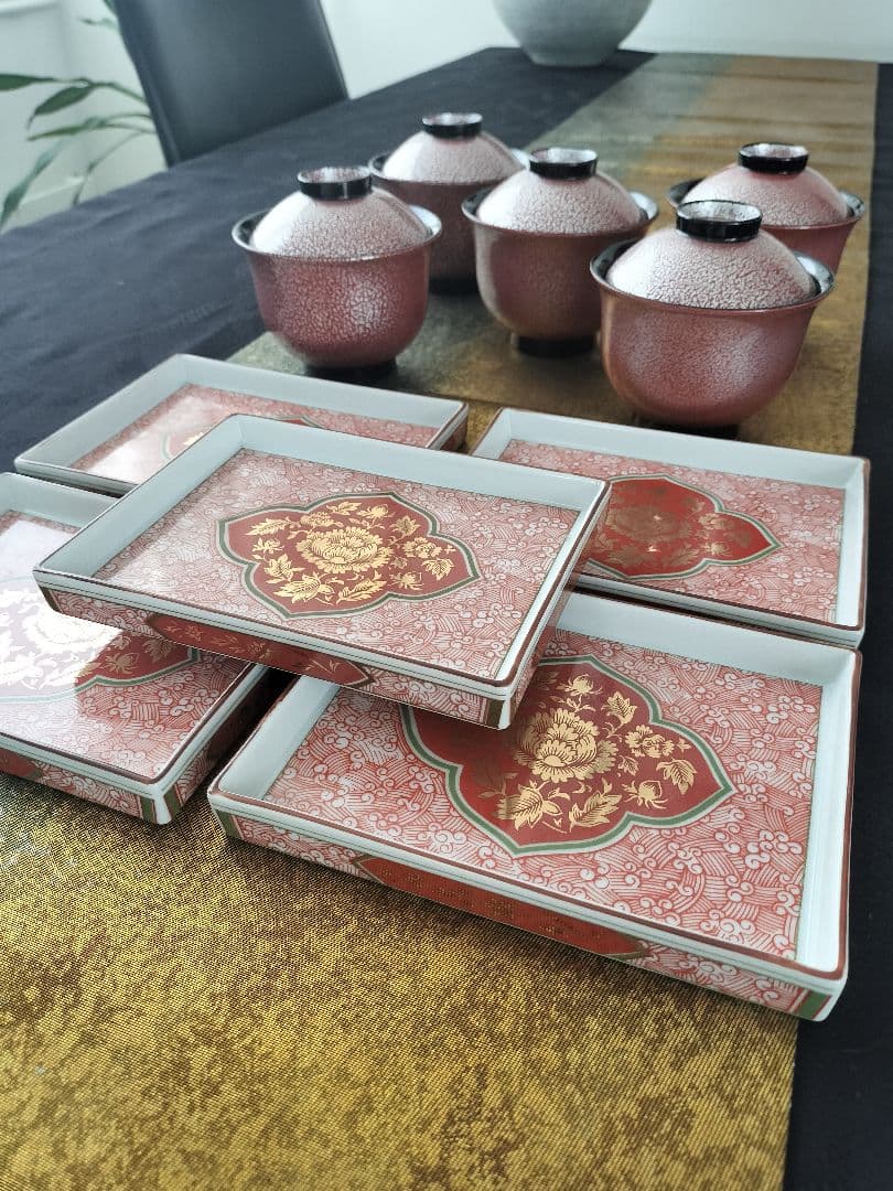 ひな祭り‼️取り皿５枚　漆器お椀５客