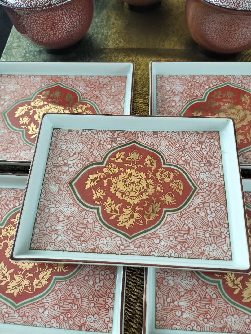 ひな祭り‼️取り皿５枚　漆器お椀５客