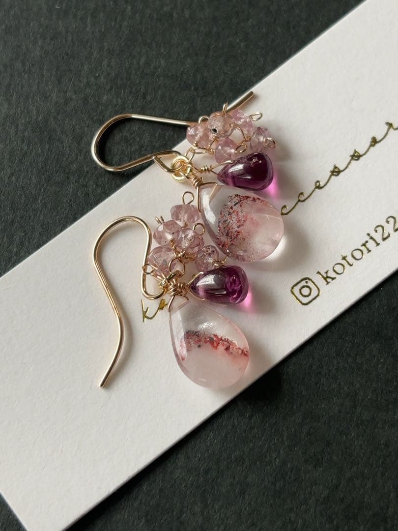 B92 レッドファントム、ドラゴンガーネットピアス