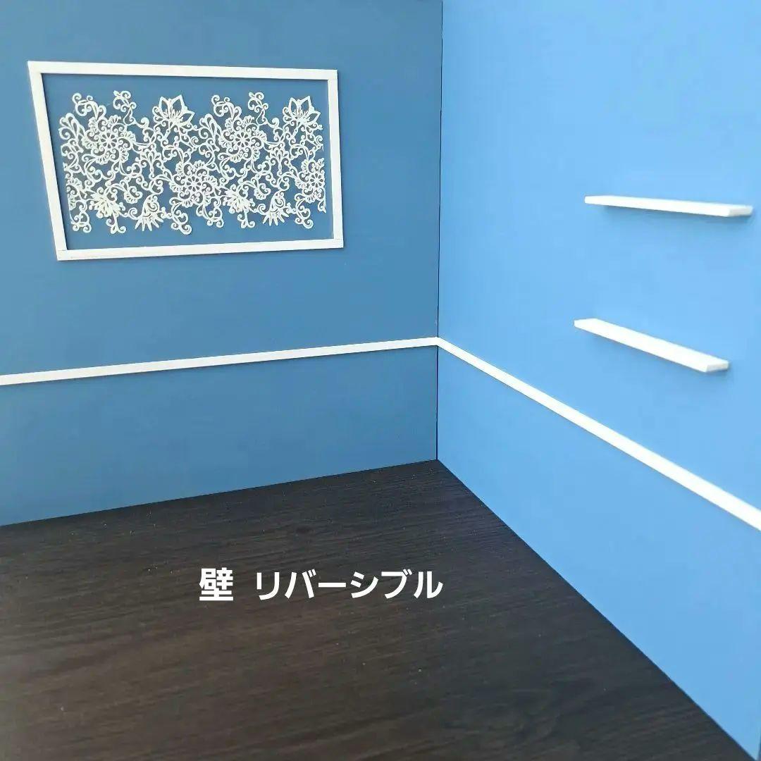 135 ミニチュア リバーシブル 背景ボード ドールハウス