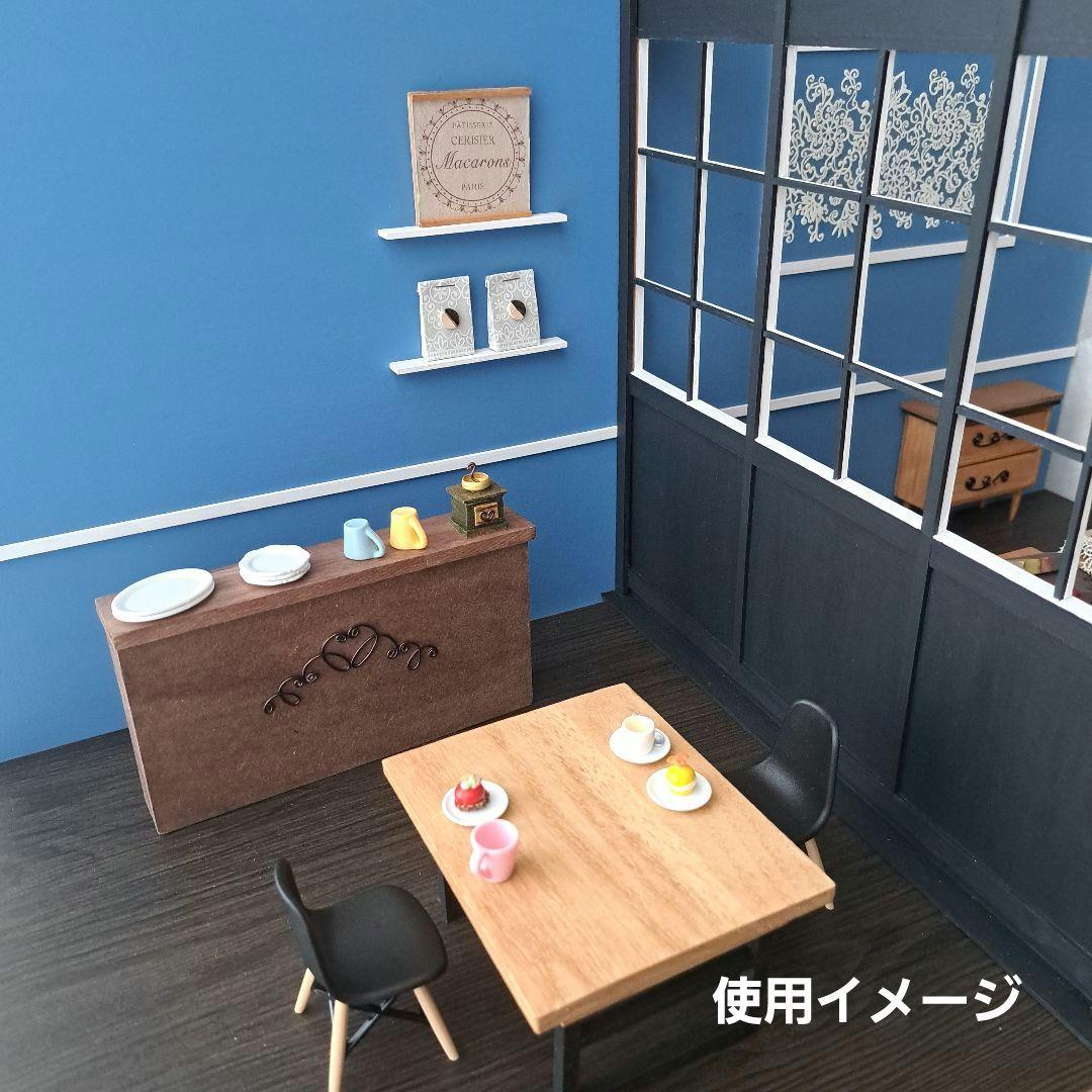 135 ミニチュア リバーシブル 背景ボード ドールハウス