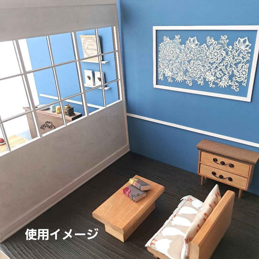 135 ミニチュア リバーシブル 背景ボード ドールハウス