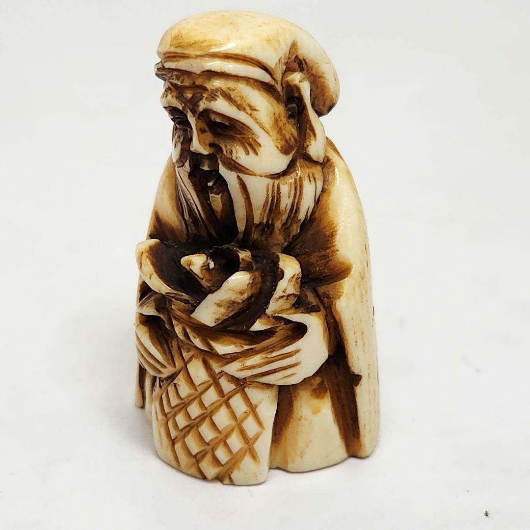 No.3 天然素材 時代物 根付け 提物 総重量18.9g