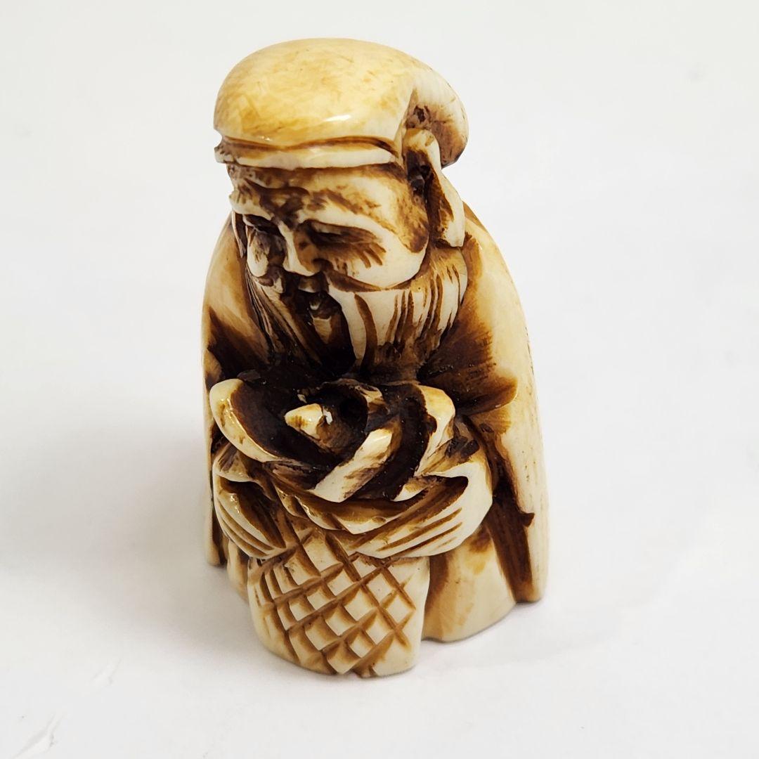 No.3 天然素材 時代物 根付け 提物 総重量18.9g