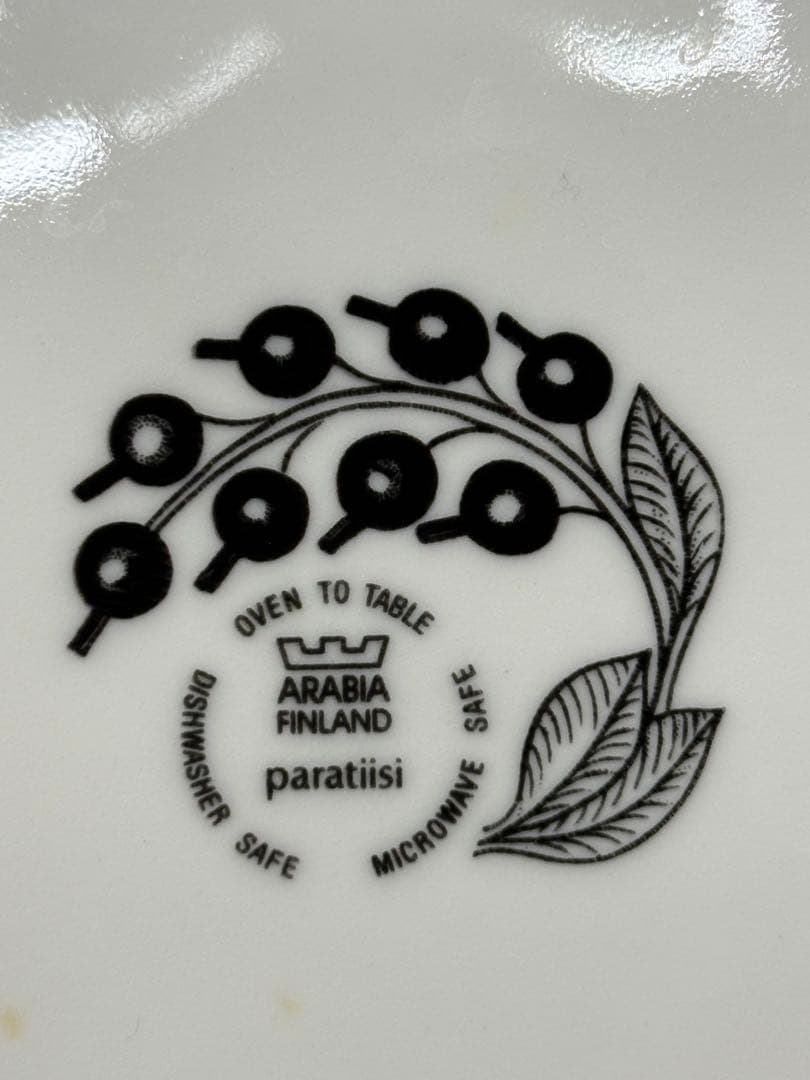 【USED美品】旧ロゴ　ARABIA パラティッシ　ブラック　2P