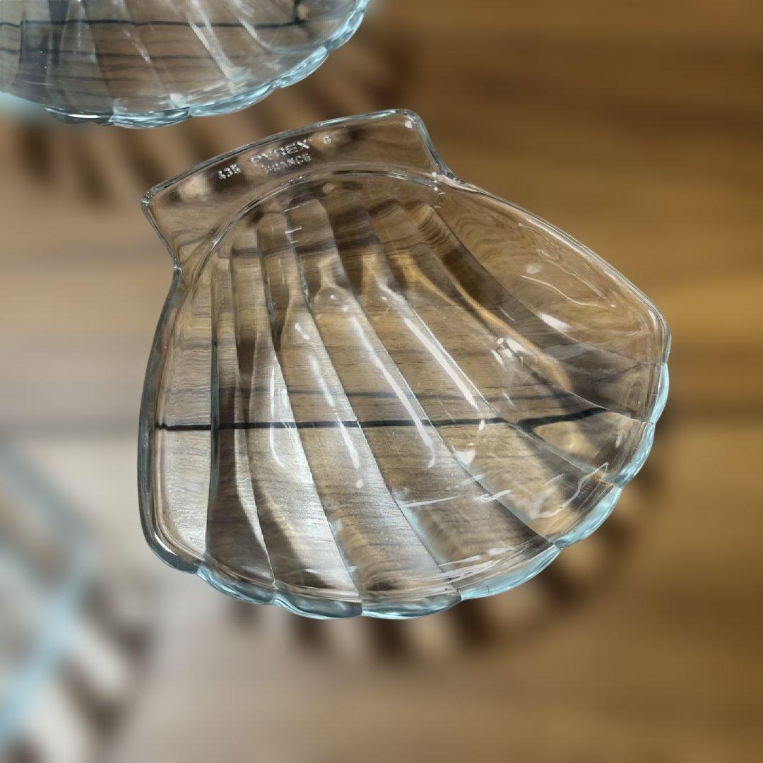 希少フランス製パイレックスPYREX ヴィンテージ プレート　貝シェル6枚セット