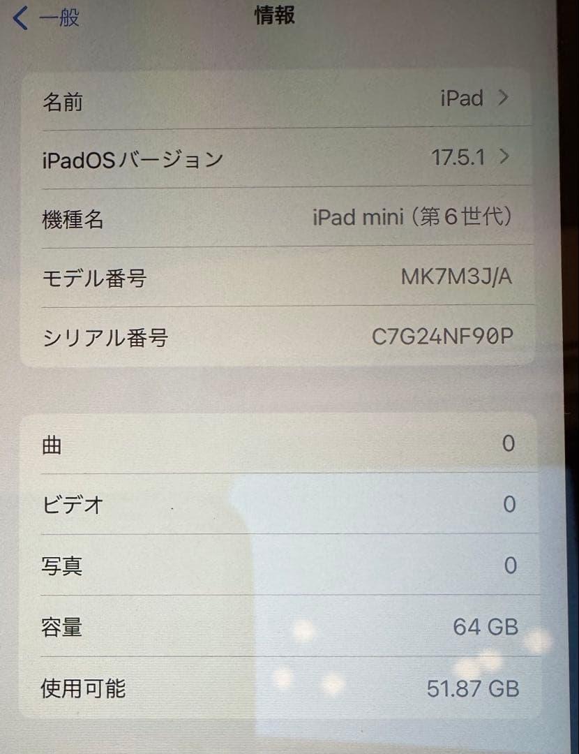 【美品】iPad mini 第6世代 64GB WiFi モデル ペン付き