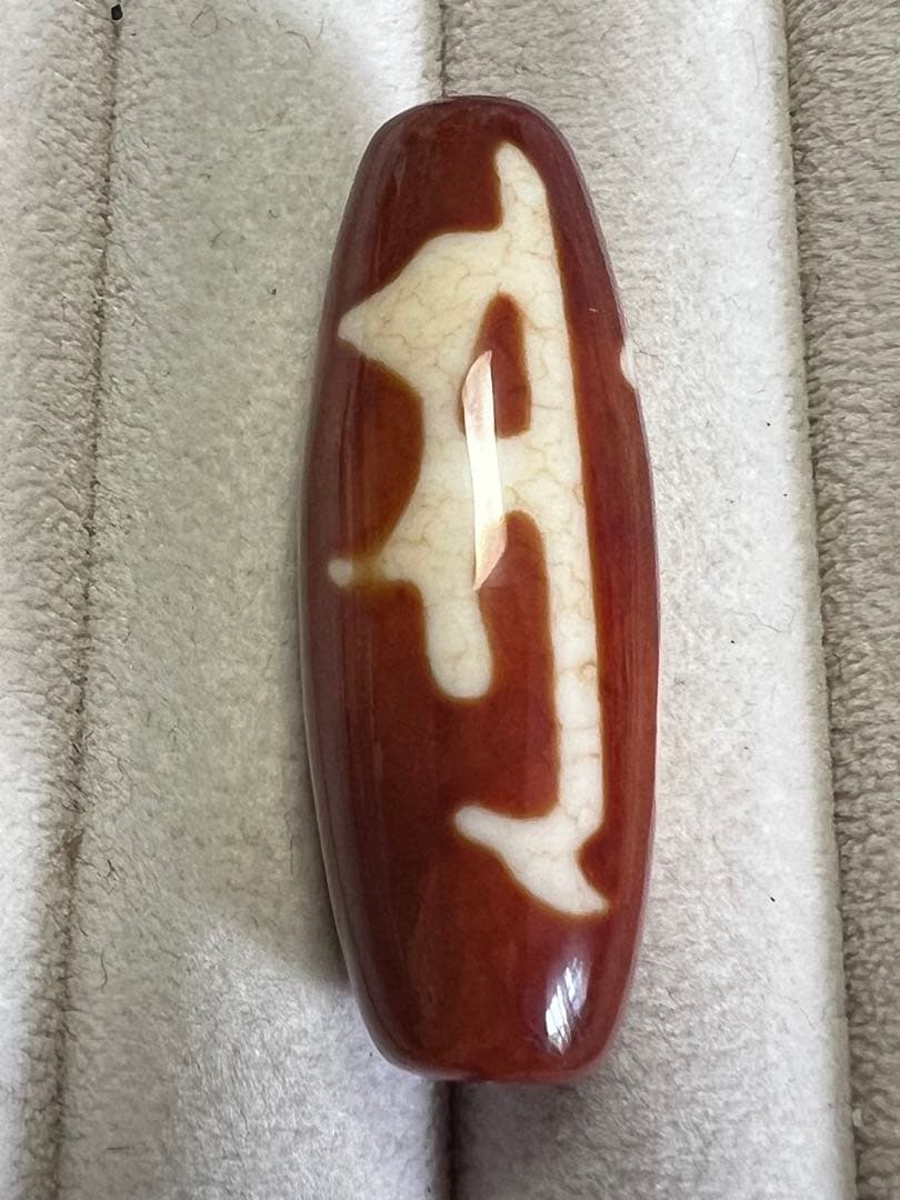 日*0様 【一柱のみ／特別出品】上肯 玉髄火供龍紋 三面大黒天梵字天珠