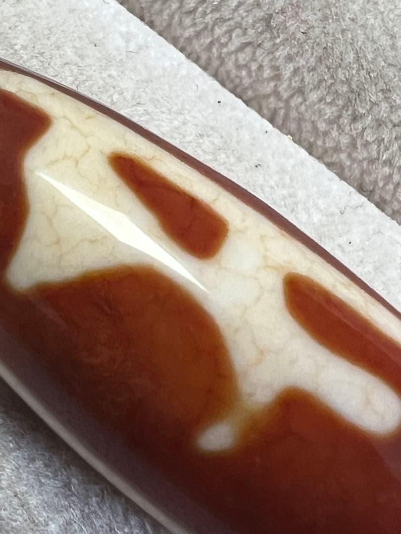 日*0様 【一柱のみ／特別出品】上肯 玉髄火供龍紋 三面大黒天梵字天珠