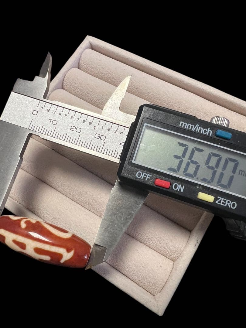 日*0様 【一柱のみ／特別出品】上肯 玉髄火供龍紋 三面大黒天梵字天珠