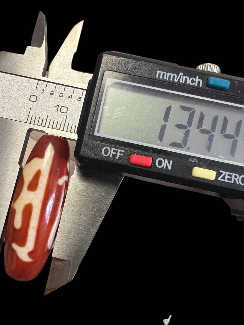 日*0様 【一柱のみ／特別出品】上肯 玉髄火供龍紋 三面大黒天梵字天珠