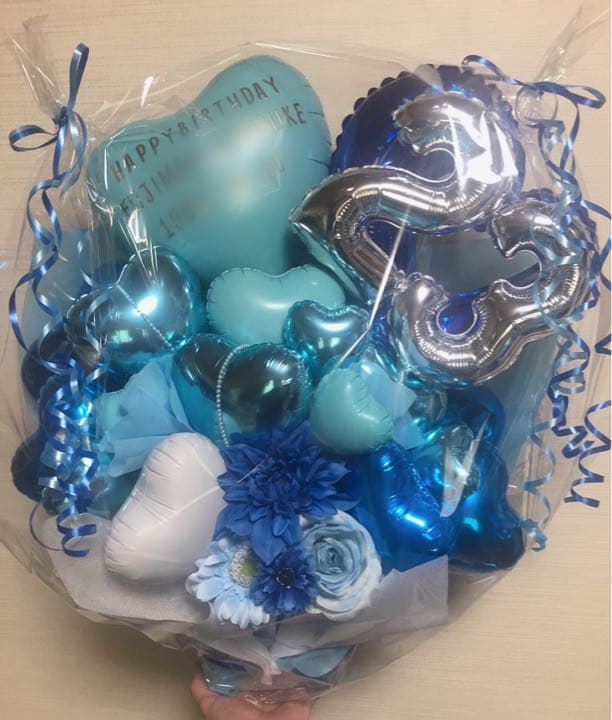 バルーンギフト　推し　バルーンアレンジ  ハート　誕生日　生誕祭