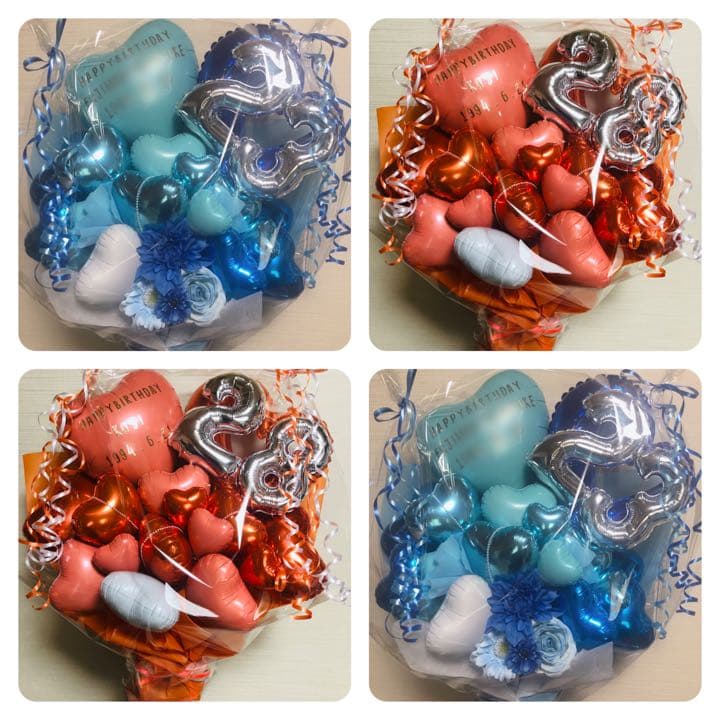 バルーンギフト　推し　バルーンアレンジ  ハート　誕生日　生誕祭