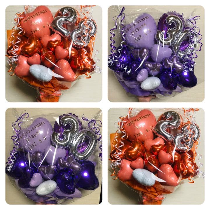 バルーンギフト　推し　バルーンアレンジ  ハート　誕生日　生誕祭