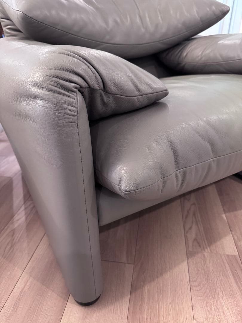 カッシーナ マラルンガ 総本革 レザー 1人掛けソファ