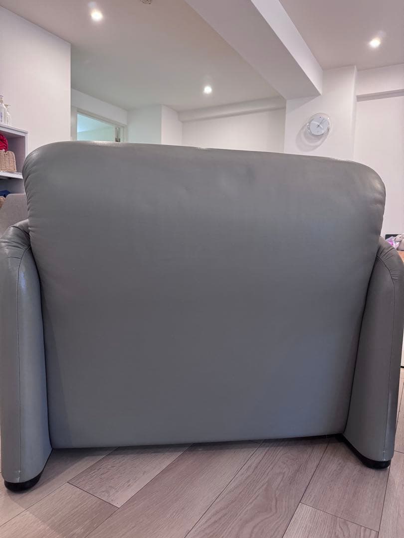 カッシーナ マラルンガ 総本革 レザー 1人掛けソファ