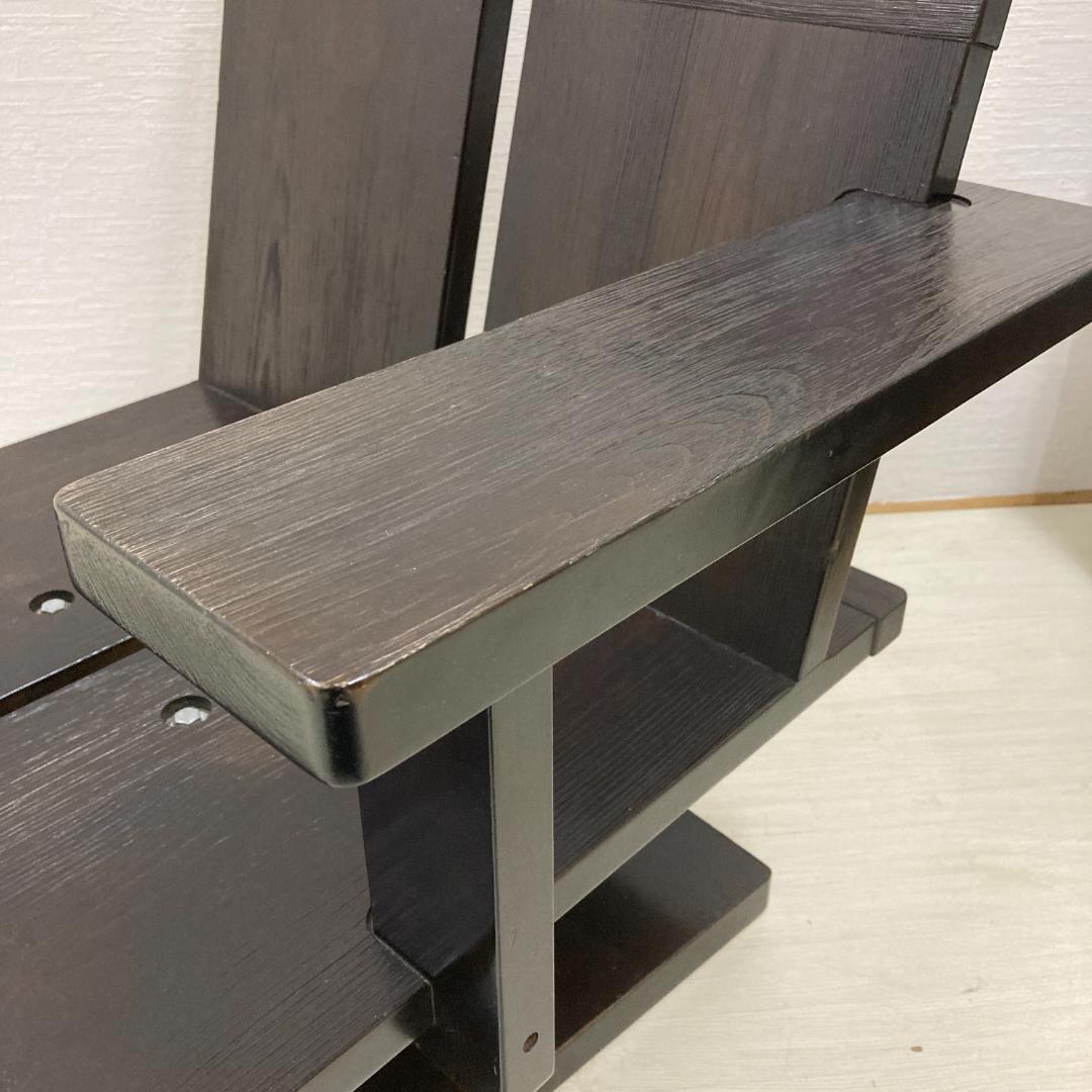 現代和具 松岡漆工　回転式座椅子　ワンアーム　ロータイプ　和モダン ２脚セット