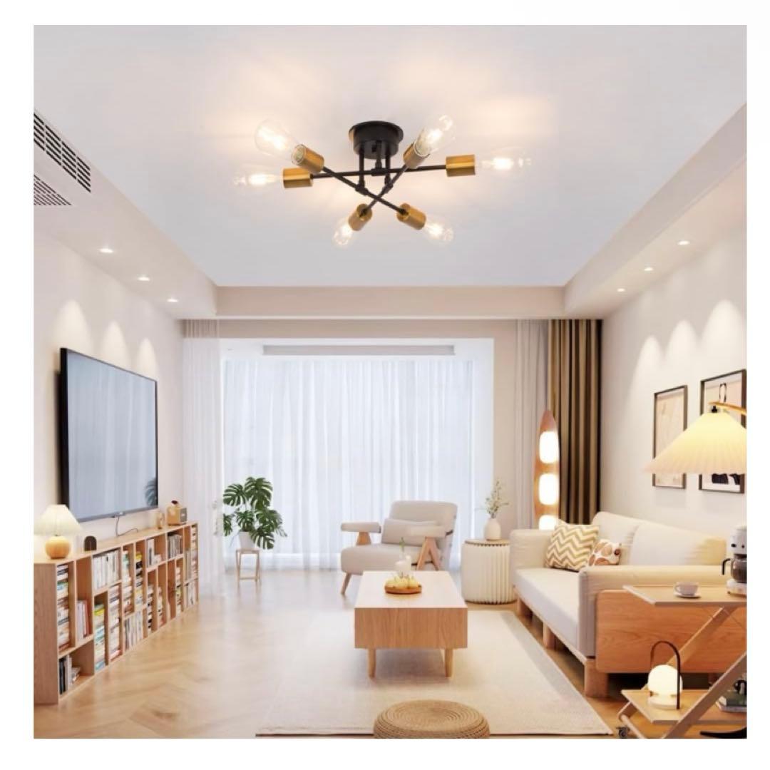 【新品】北欧風 シーリングライト 6灯 アンティーク